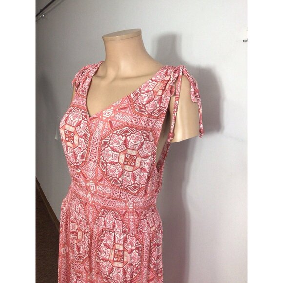 Floral Maxi Dress Cottage Core Side Pockets Womens XL - Picture 3 of 10